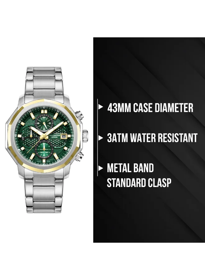 Lee Cooper  Men's METAL Multi Function Watch LC08256.270 - 43 mm for Men | Best Price UAE